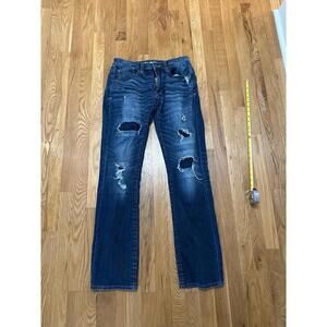 BKE Jake distressed Straight Leg Jeans Size 32L